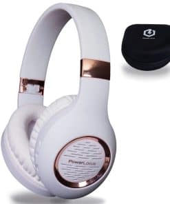 Audífonos Bluetooth Over-Ear, -Blanco/Rosa Oro