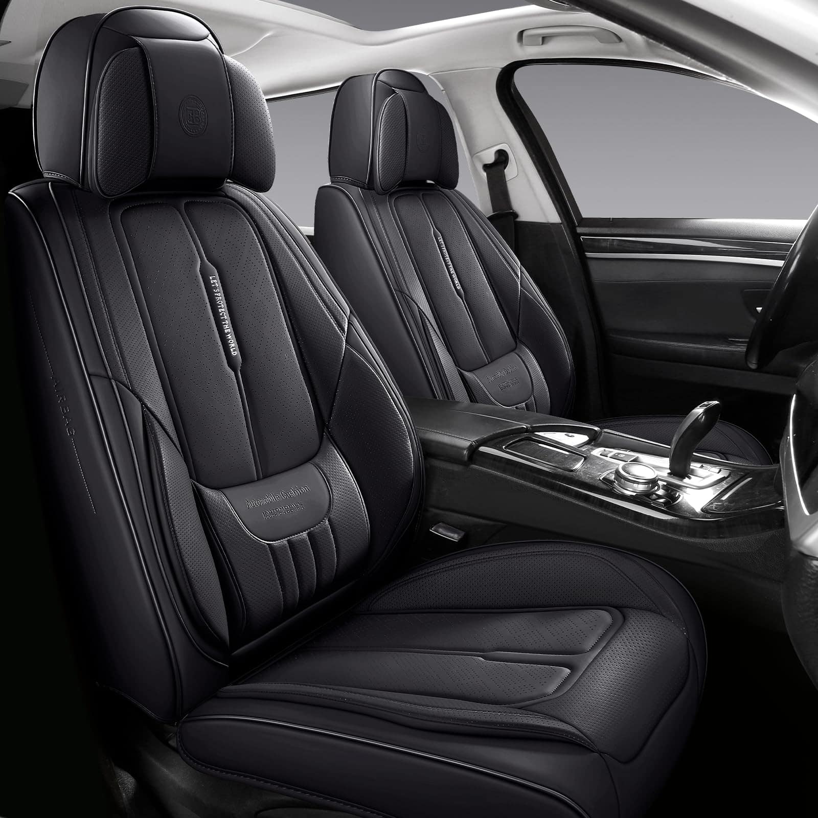 Cubiertas de Asiento de Coche de Cuero NS YOLO para Autos, - Imagen 10