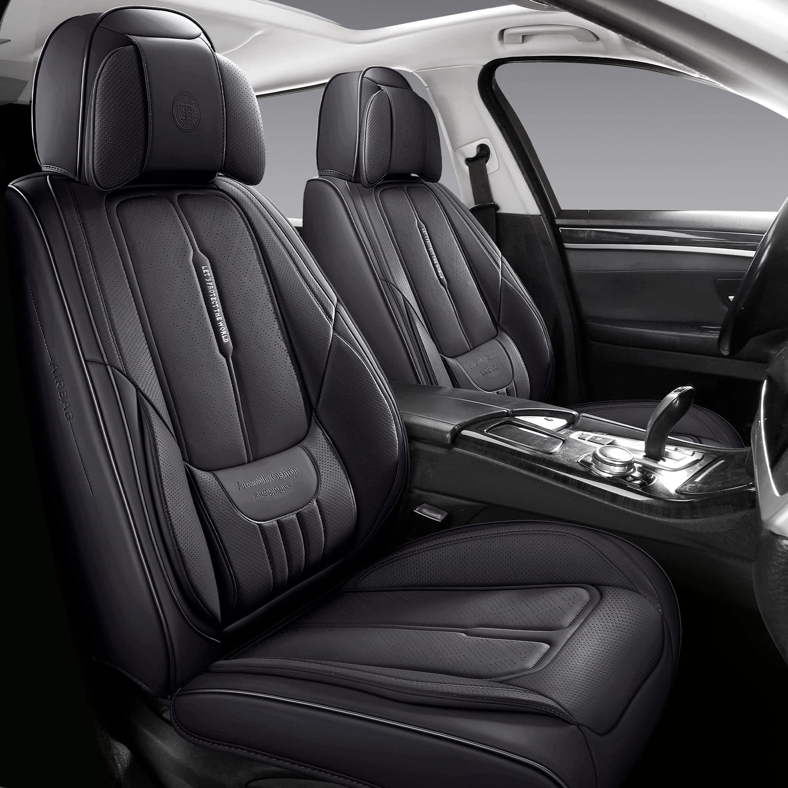 Cubiertas de Asiento de Coche de Cuero NS YOLO para Autos, - Imagen 9