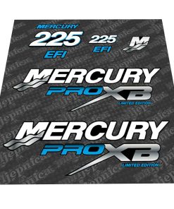 Juego de Calcomanías de Repuesto (Sticker) Mercury Pro XB