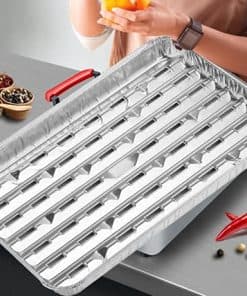 MILANGE Bandeja de Aluminio Desechable para Parrilla con