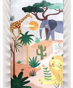 Sábana Ajustable de Cuna 100% Algodón Sateen Rookie Humans: