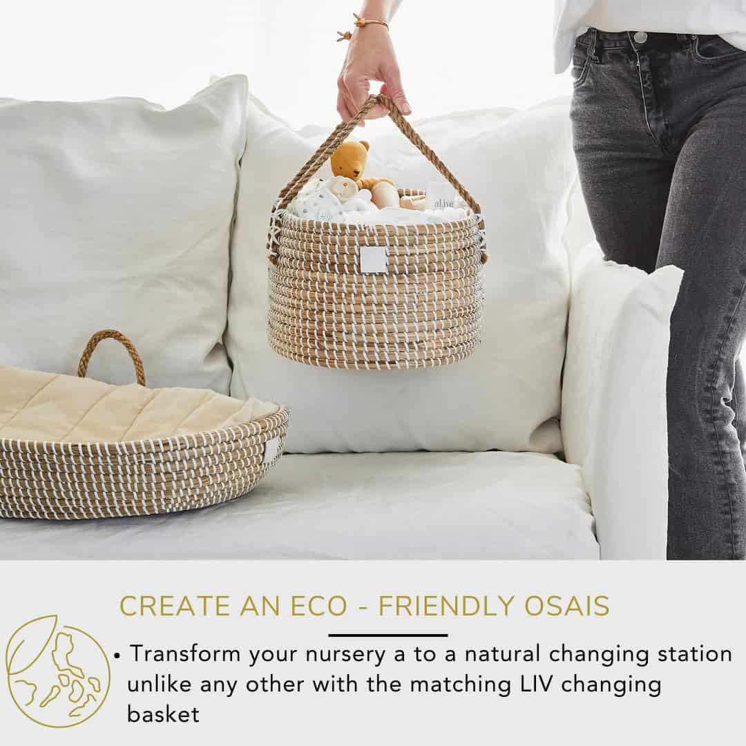 Organizador de pañales de lujo Bebe Bask Premium - Hecho a - Imagen 8