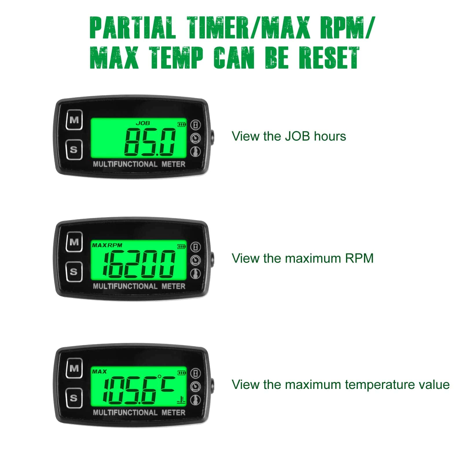 Medidor de temperatura del agua digital Yooreal, tacómetro - Imagen 4