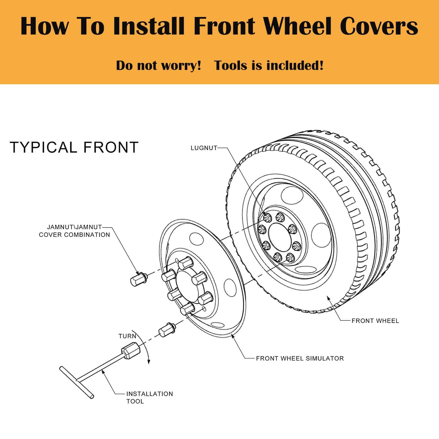 VICOJETOR Juego de simuladores de rueda doble de acero - Imagen 5