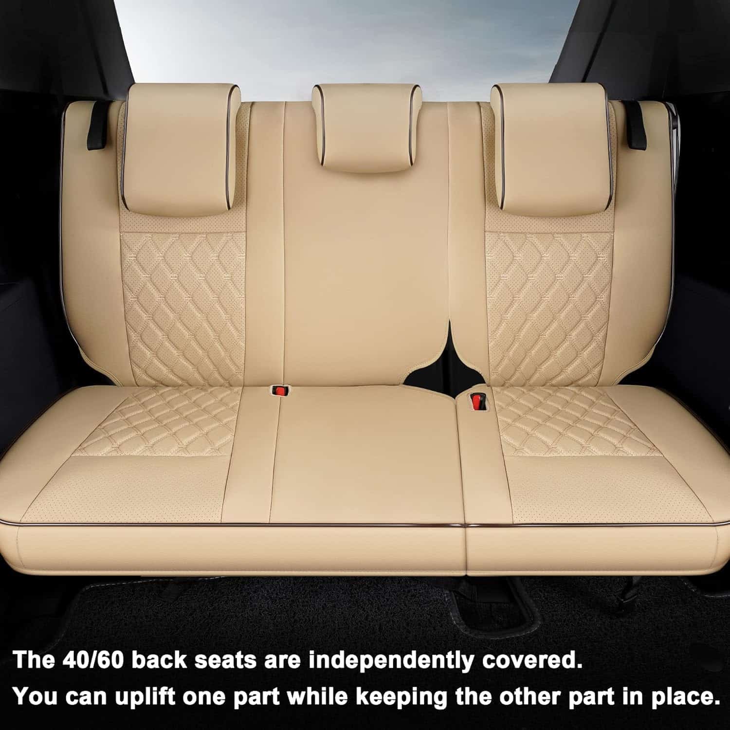 Fundas de Asiento de Coche Personalizadas -Beige - Imagen 6