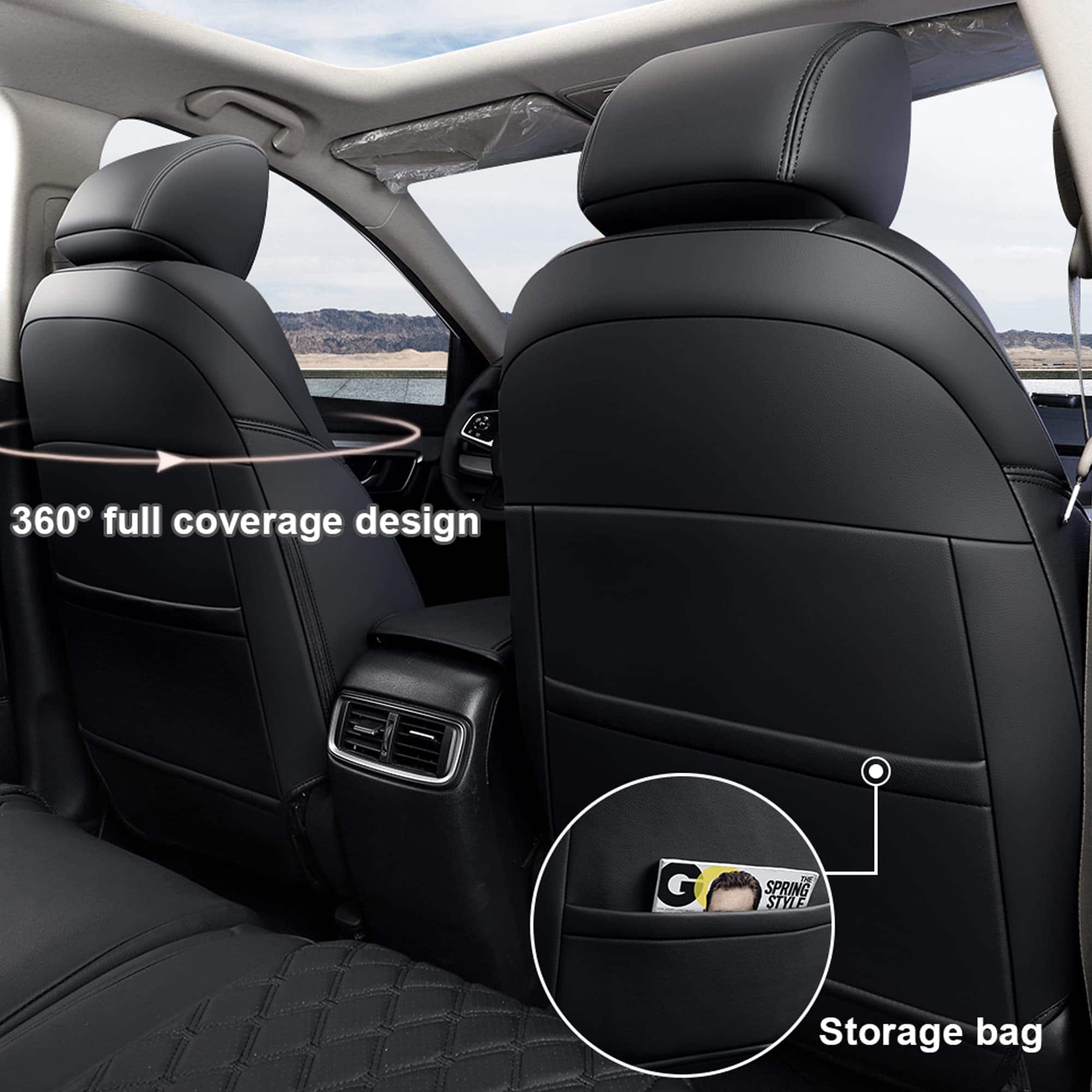 Cubiertas de Asiento para Automóvil GIANT PANDA Juego - Imagen 4