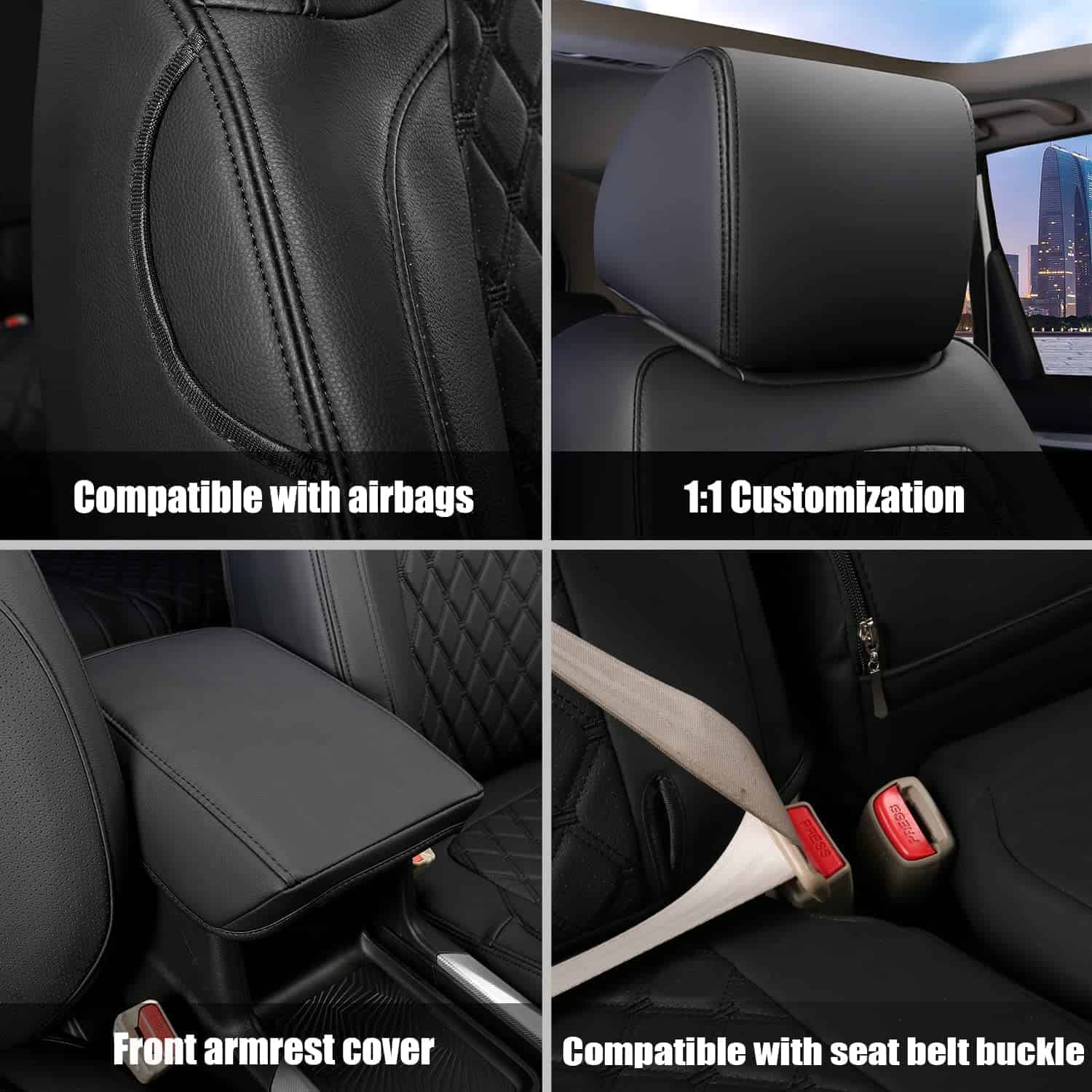 Cubiertas de Asiento para Automóvil GIANT PANDA Juego - Imagen 6