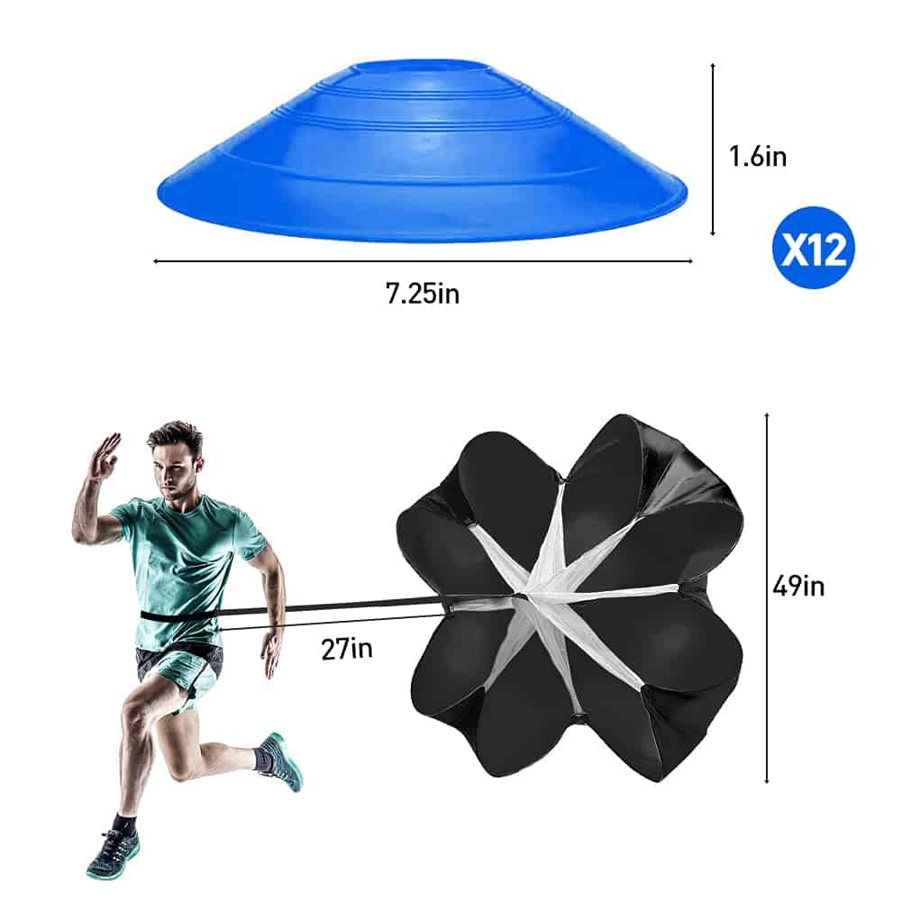 Set de Entrenamiento de Velocidad y Agilidad -Azul - Imagen 3