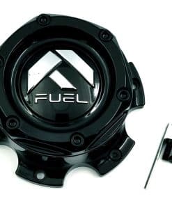 Tapa de centro de rueda de combustible en negro brillante