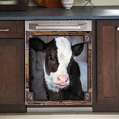 Cubierta de Lavavajillas Magnética de Vaca Divertida, Marco - Imagen 6