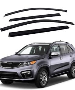 Viseras de ventana con cinta adhesiva ZZDSNJ -Negro