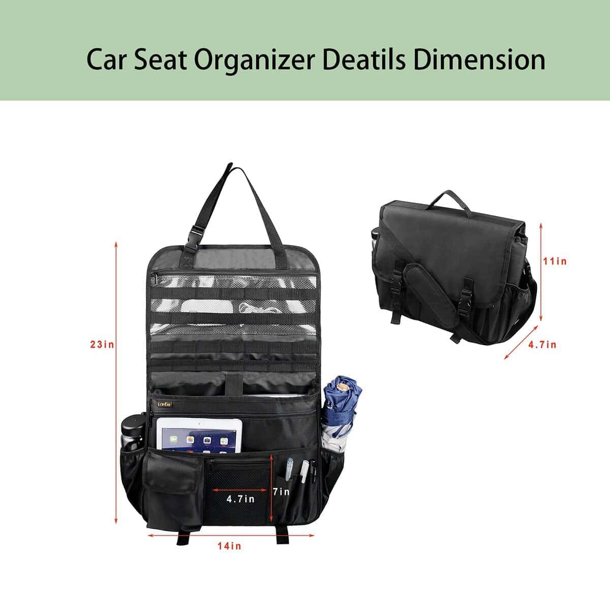 Organizador de Asiento Delantero para Automóviles para - Imagen 7
