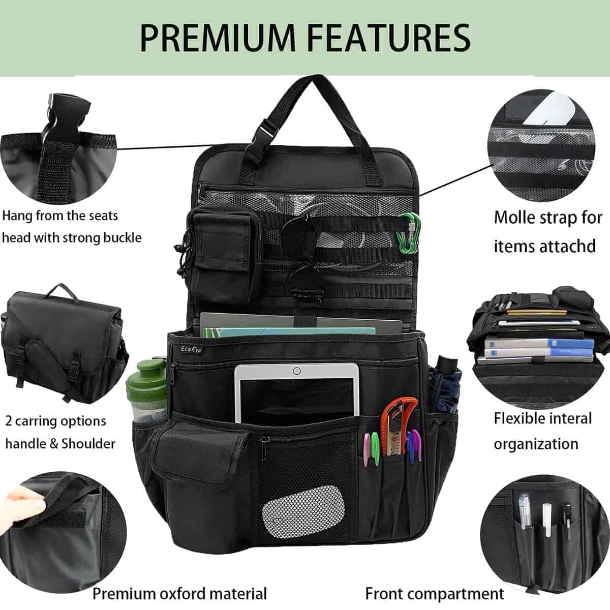 Organizador de Asiento Delantero para Automóviles para - Imagen 3