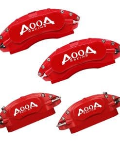 Cubre Calipers de Aluminio Rojo con Caracteres Blancos para