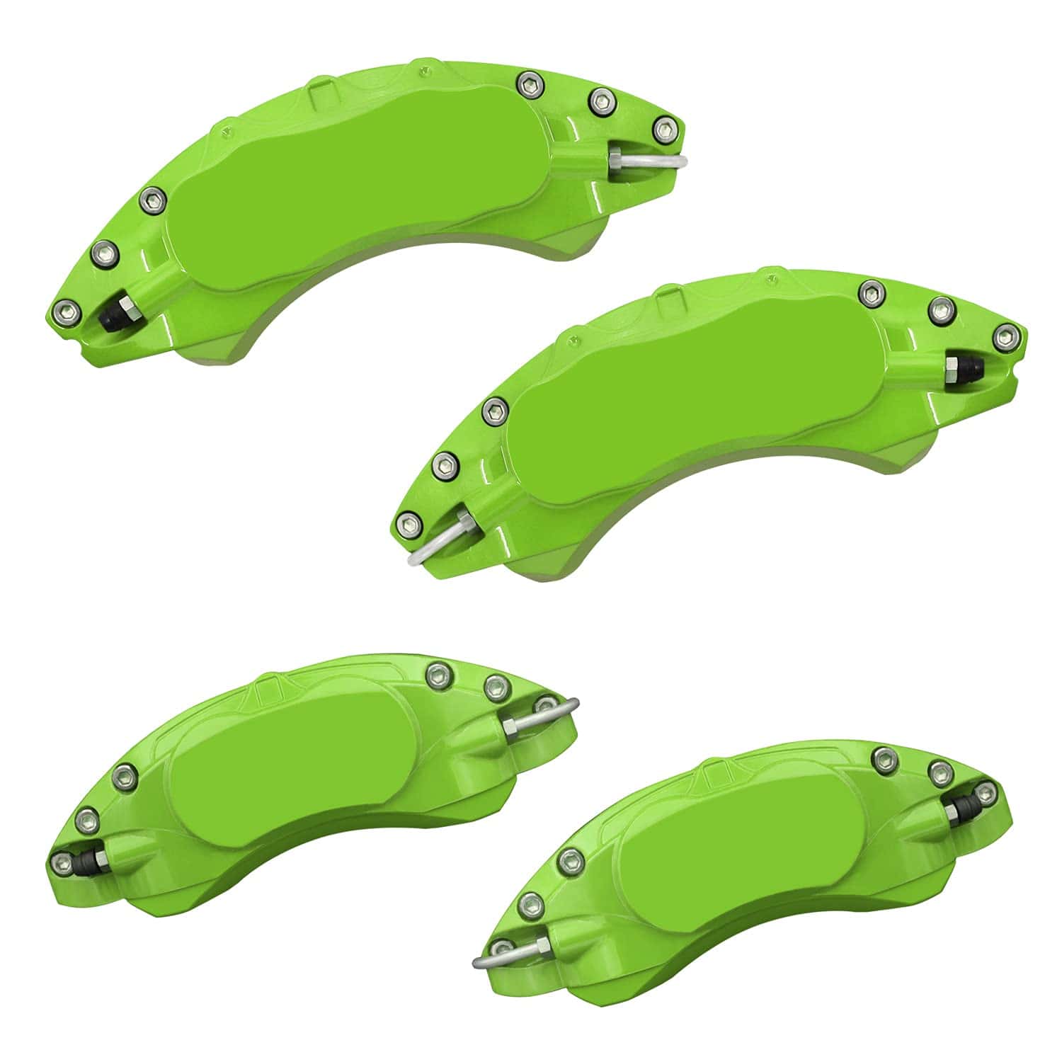 Cubiertas de pinza de freno verde de aluminio AOOA para