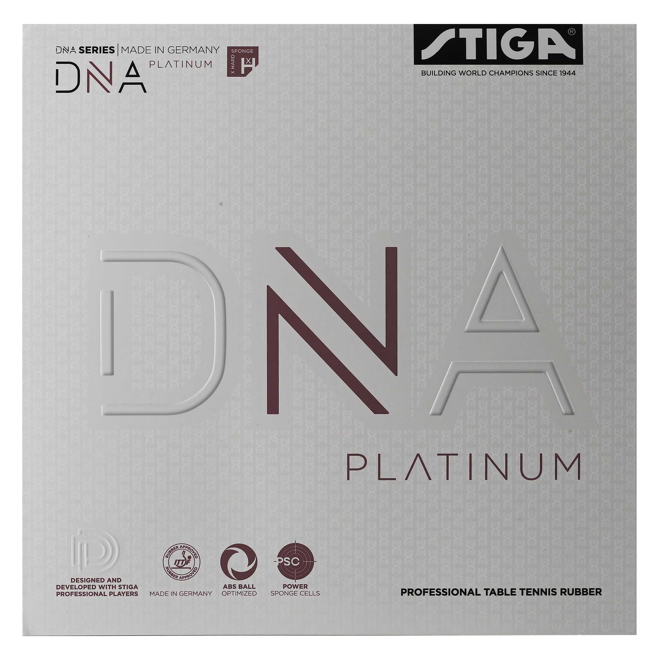 STIGA Table Tennis Rubber DNA Platinum XH, 2.3 con Agarre