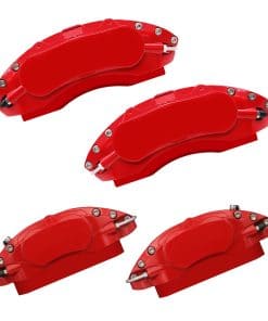 Cubiertas de pinza de freno rojas de aluminio AOOA para