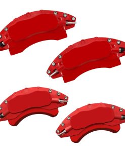 Cubierta de pinza de freno roja de aluminio -Rojo