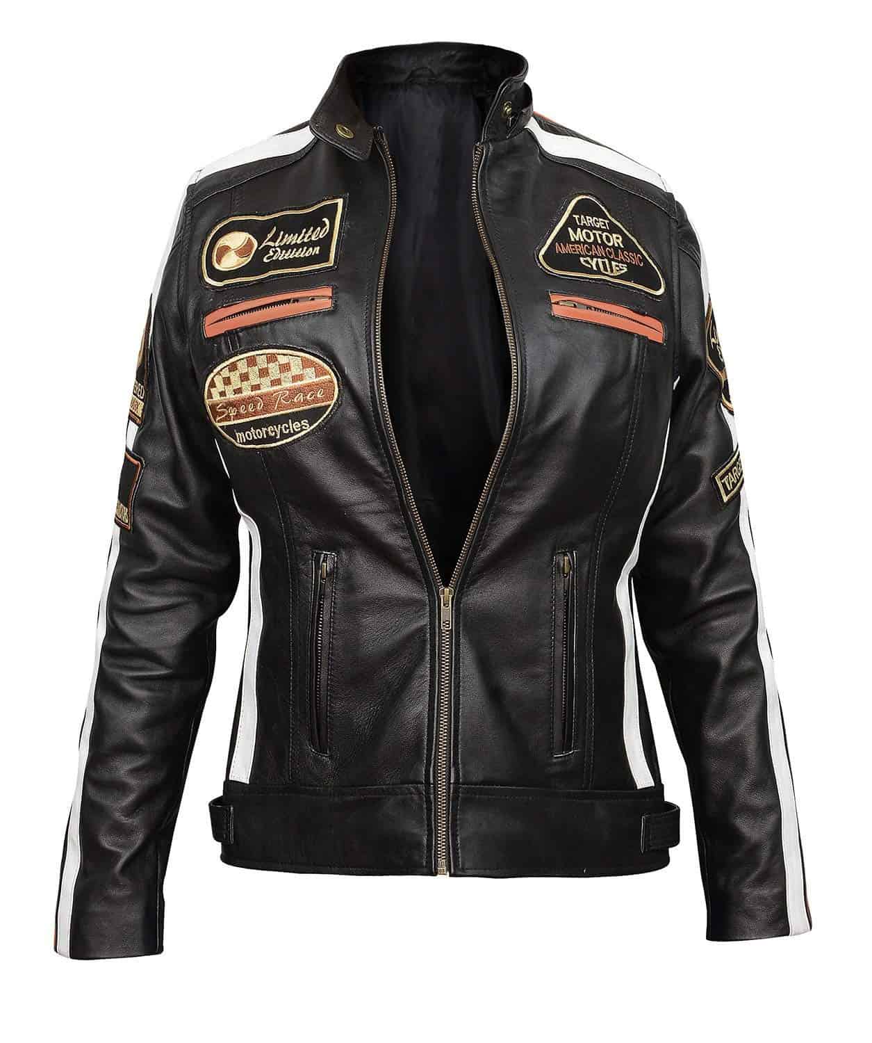 Chaqueta de Cuero Acolchada con Armadura Desmontable y - Imagen 3