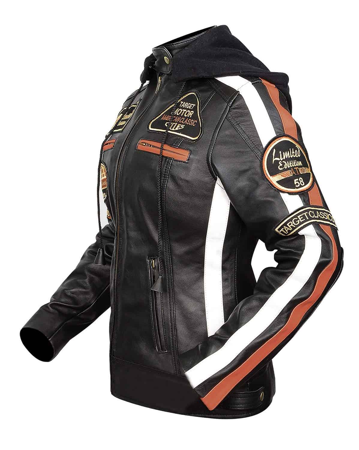 Chaqueta de Cuero Acolchada con Armadura Desmontable y - Imagen 4