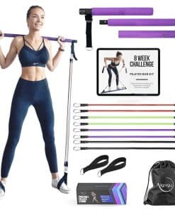 Kit de Barra de Pilates con Bandas de Resistencia (20, 30,
