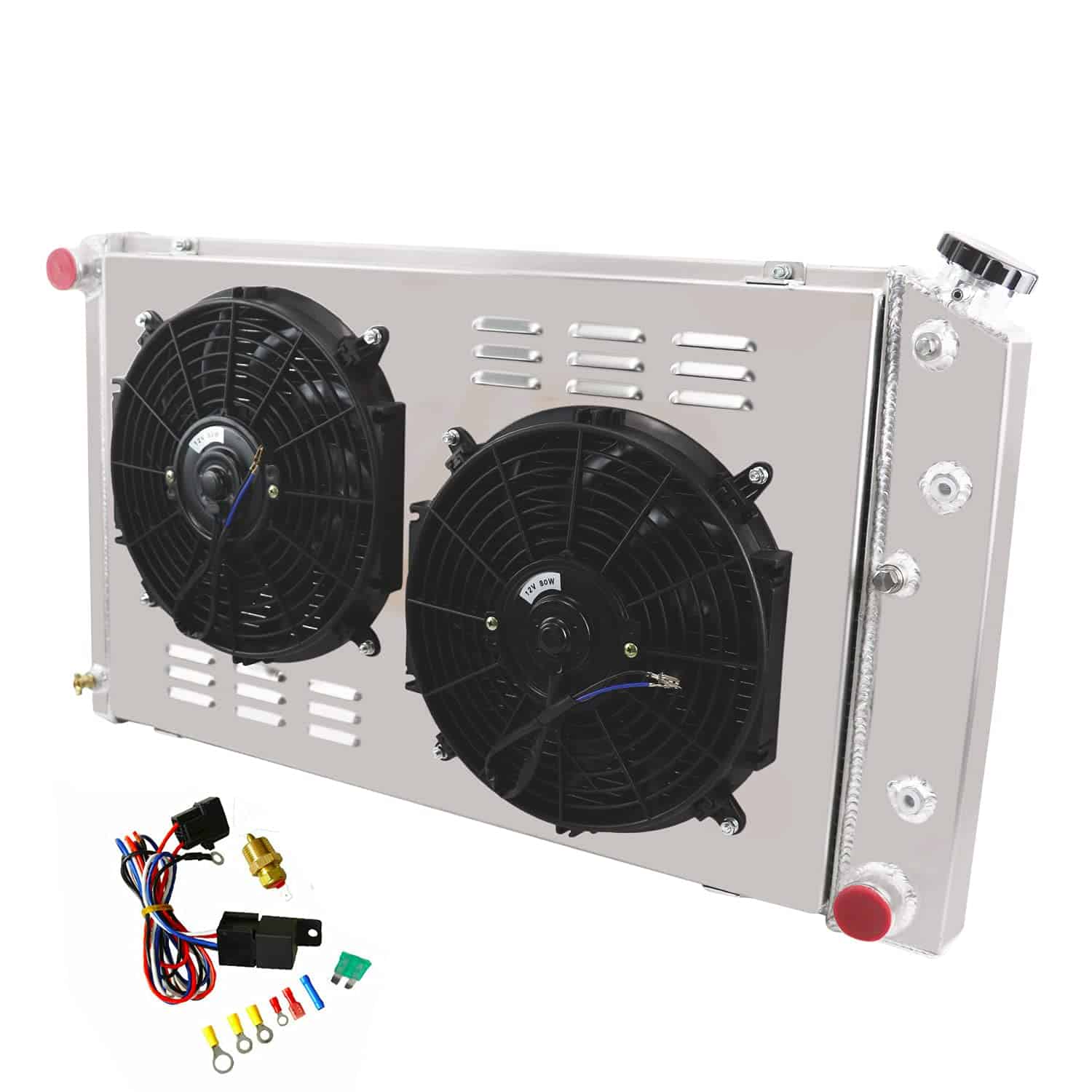 Combo de Radiador y Ventiladores de 3 Filas ECMRAD para