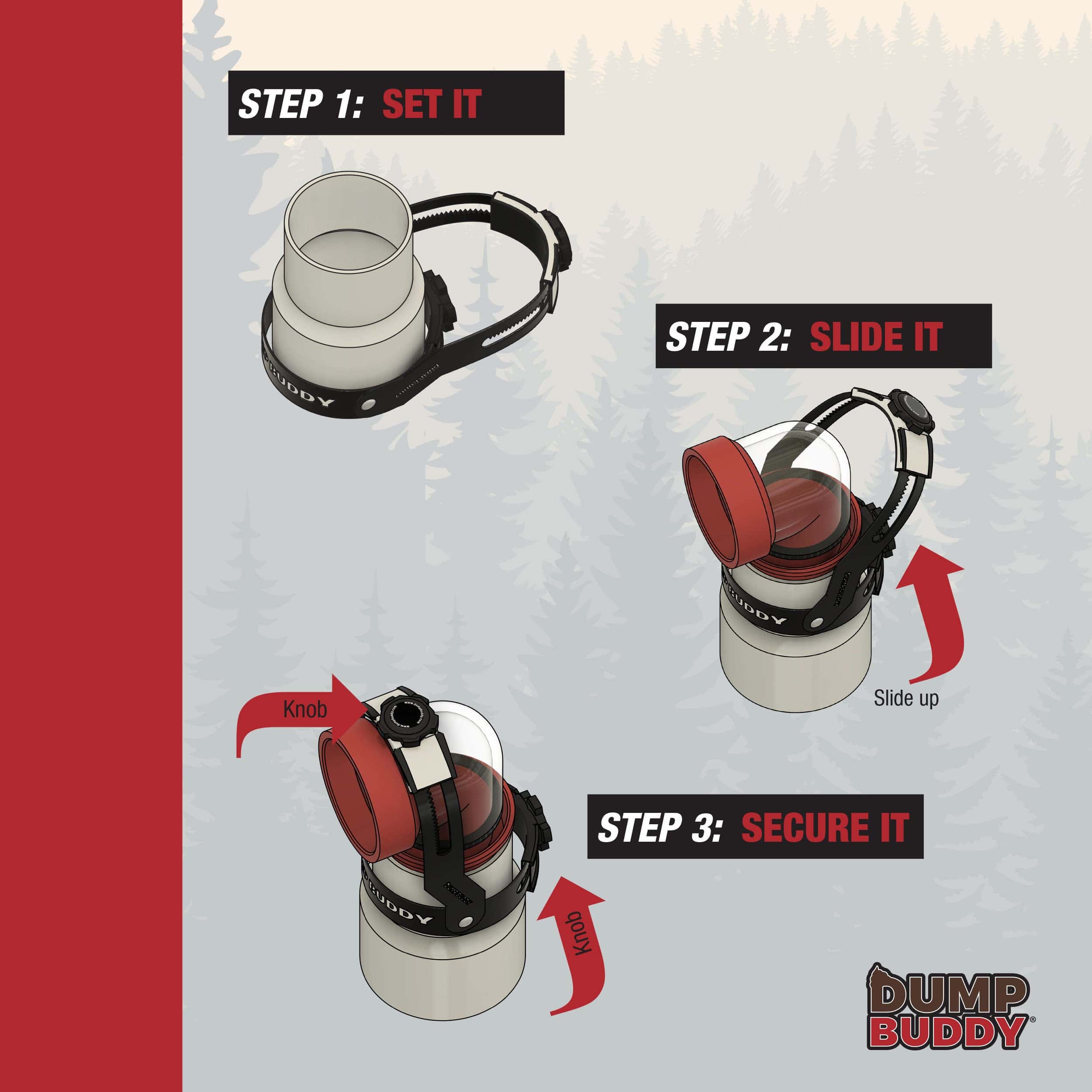 Dispositivo de sujeción de manguera de RV Dump Buddy - - Imagen 5