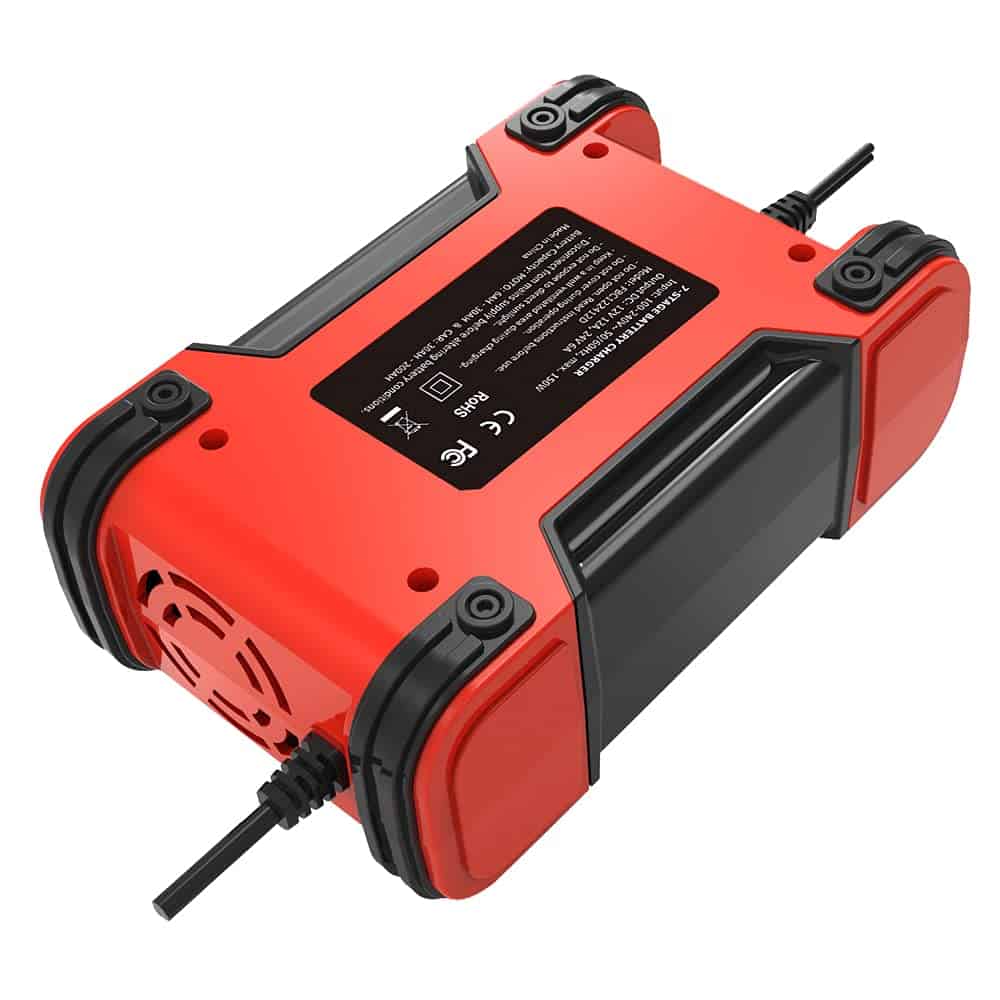 Cargador Inteligente FOXSUR 12V 24V 12A para Baterías de - Imagen 9