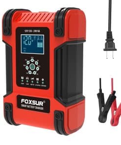 Cargador Inteligente FOXSUR 12V 24V 12A para Baterías de