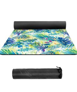 Tapete de Yoga nuveti de Gamuza TPE de Alta Densidad con