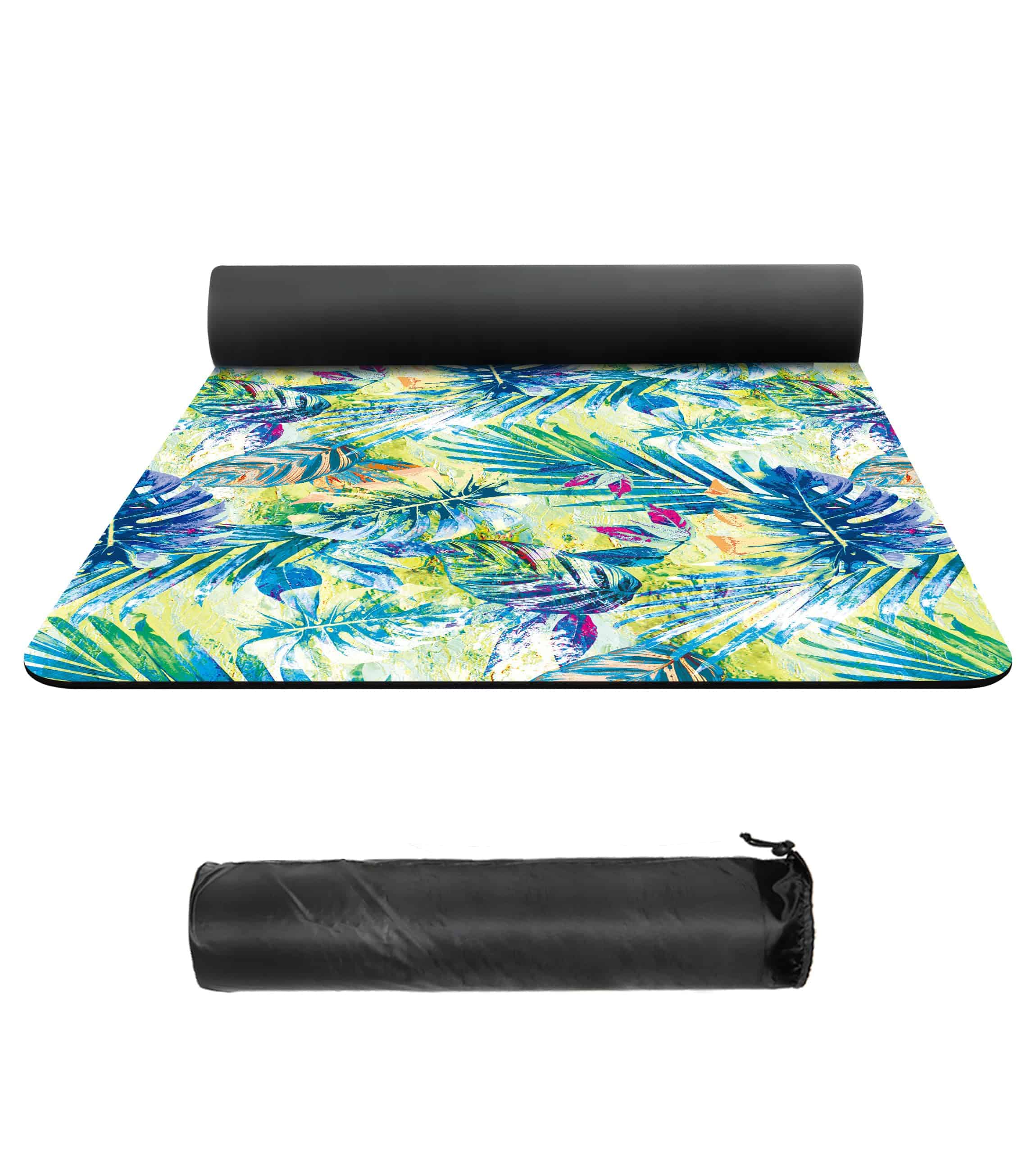 Tapete de Yoga nuveti de Gamuza TPE de Alta Densidad con