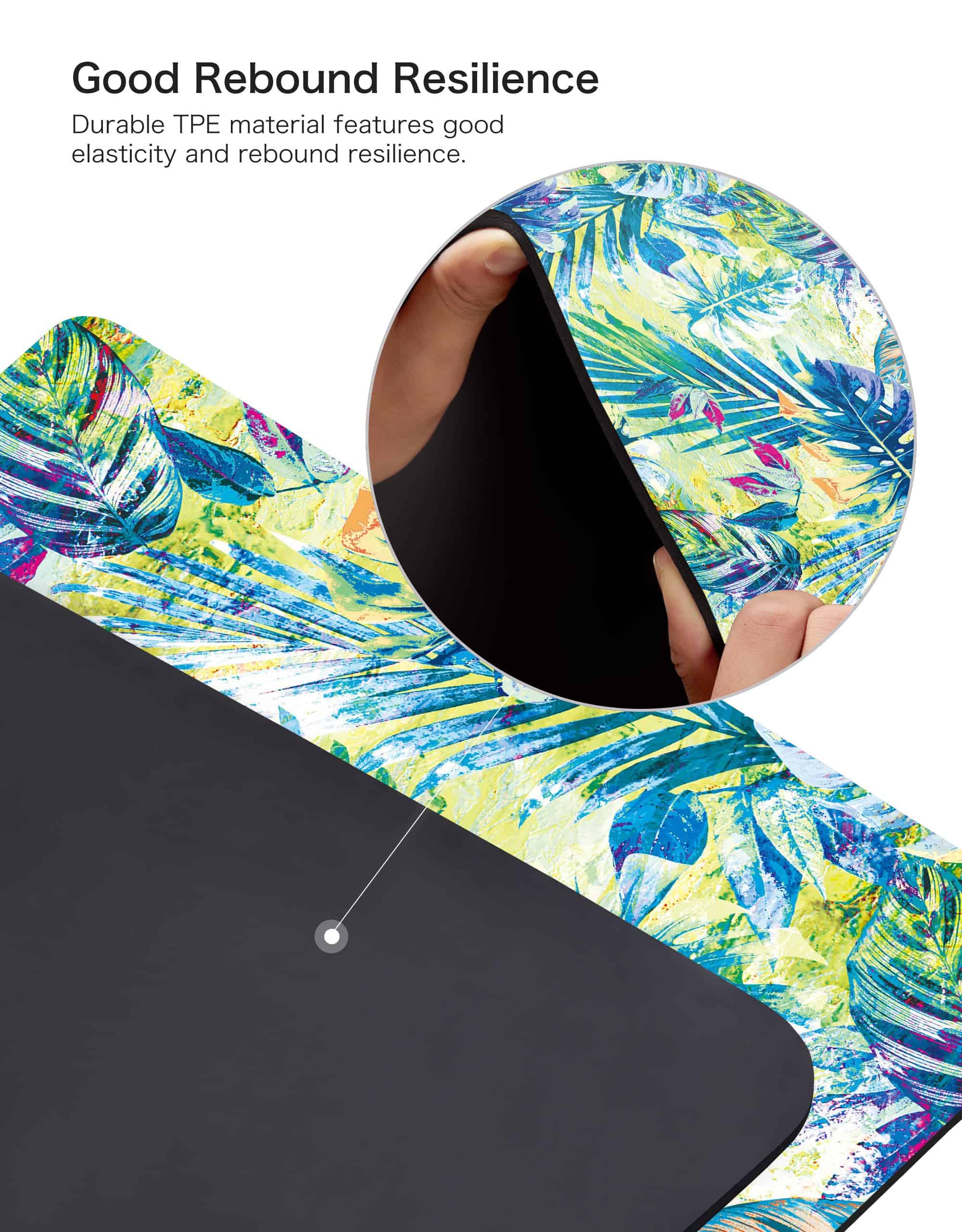 Tapete de Yoga nuveti de Gamuza TPE de Alta Densidad con - Imagen 6