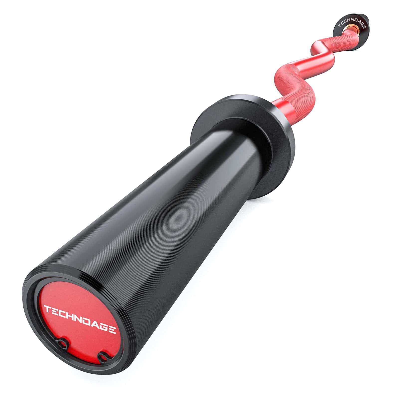 Barra de Curl EZ TECHNOAGE, Barra de Curl Olímpica de 47"