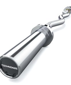 Barra EZ Curl Olímpica TECHNOAGE, 47" (Capacidad de 500 LB)