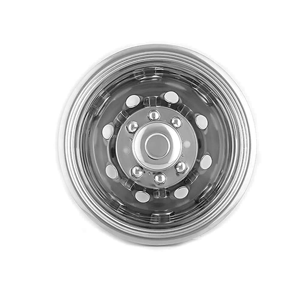 Kucaruce 4pcs 16" Polished Stainless Steel Dually Wheel - Imagen 10