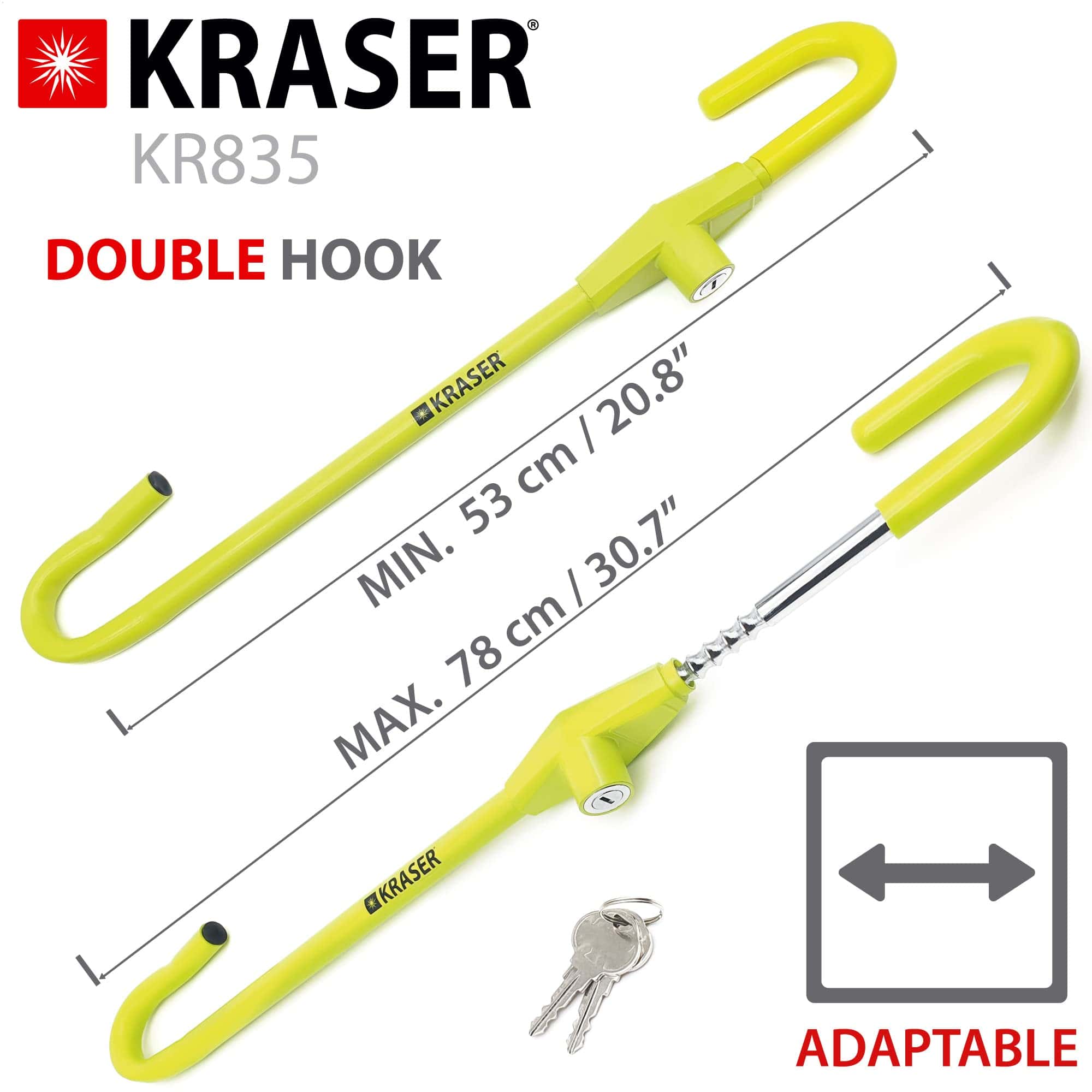 Bloqueo de Pedal de Freno del Volante KRASER KR835, - Imagen 7