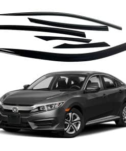 AUTOCLOVER Juego de 6 deflectores de lluvia para ventanas