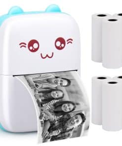 Impresora Portátil, Mini Bolsillo Inalámbrico Bluetooth con