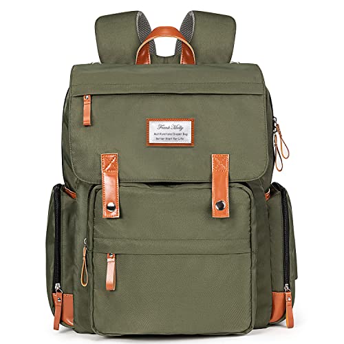 Mochila de pañales Frank Mully, grande y multifuncional,