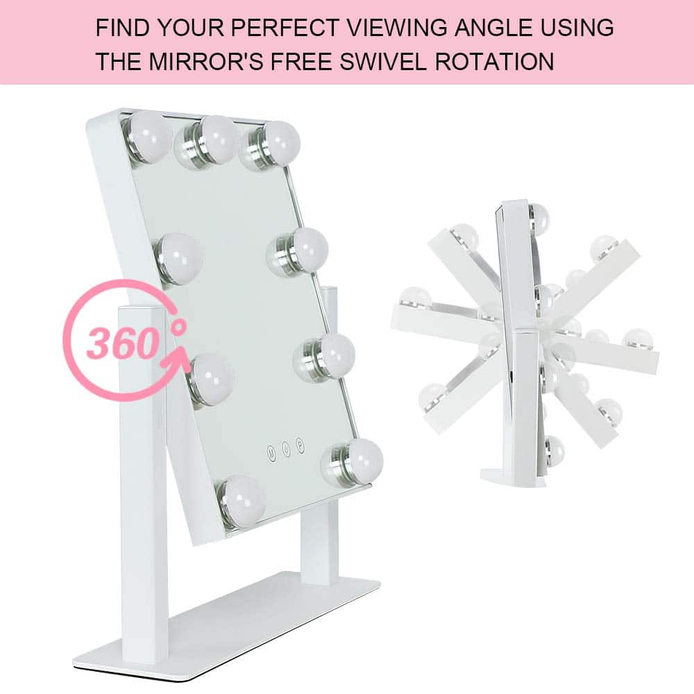 Espejo de tocador con luces Depuley, aumento de 10X Espejo - Imagen 6