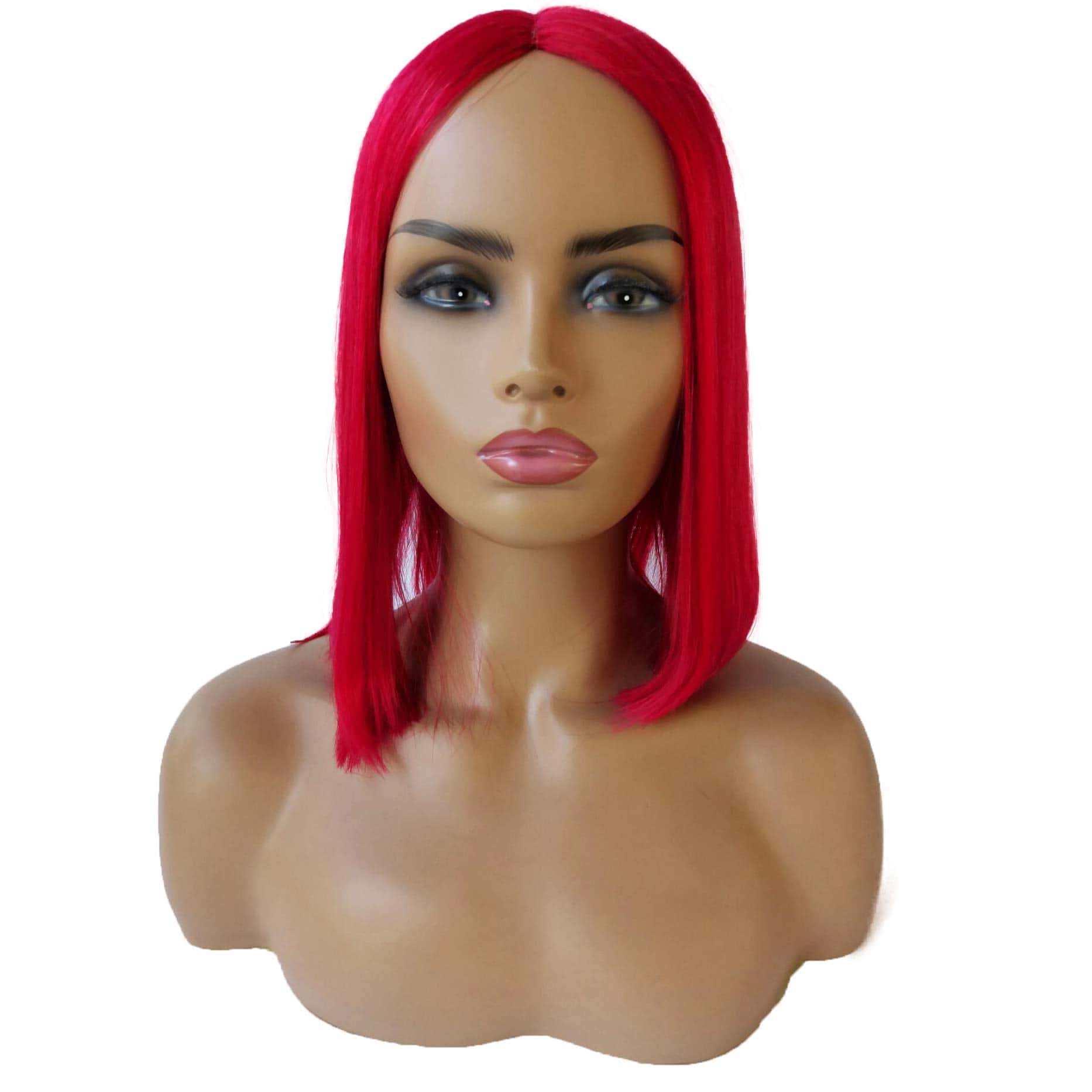 Pelucas de Cabello Humano Rojo Bob Pelucas Sin Encaje - Imagen 4