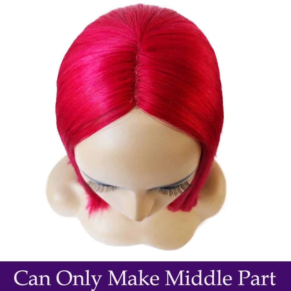 Pelucas de Cabello Humano Rojo Bob Pelucas Sin Encaje - Imagen 6