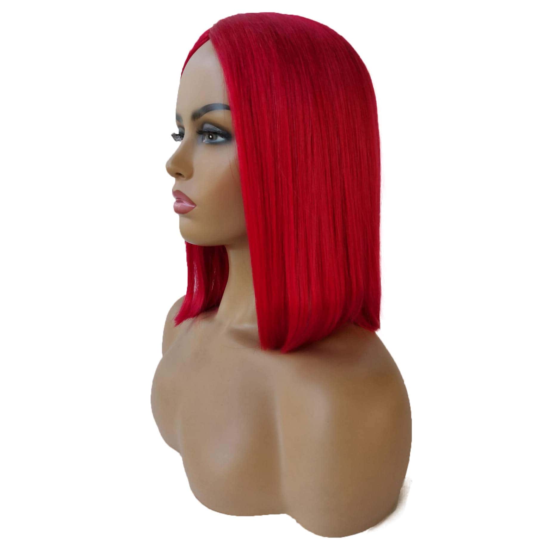 Pelucas de Cabello Humano Rojo Bob Pelucas Sin Encaje - Imagen 7