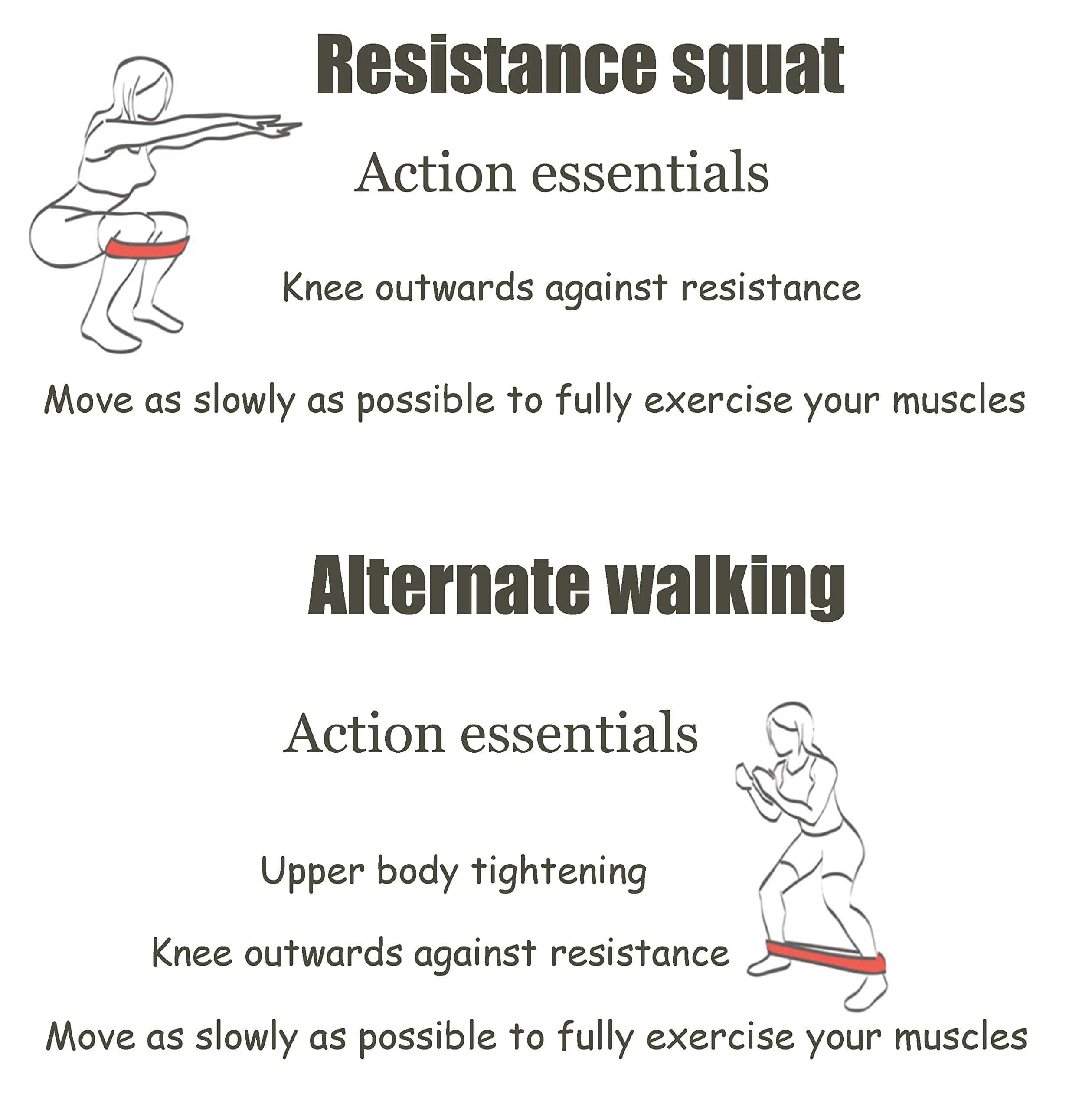 Banda de Resistencia SUWEI para Piernas o Glúteos, Adecuada - Imagen 7