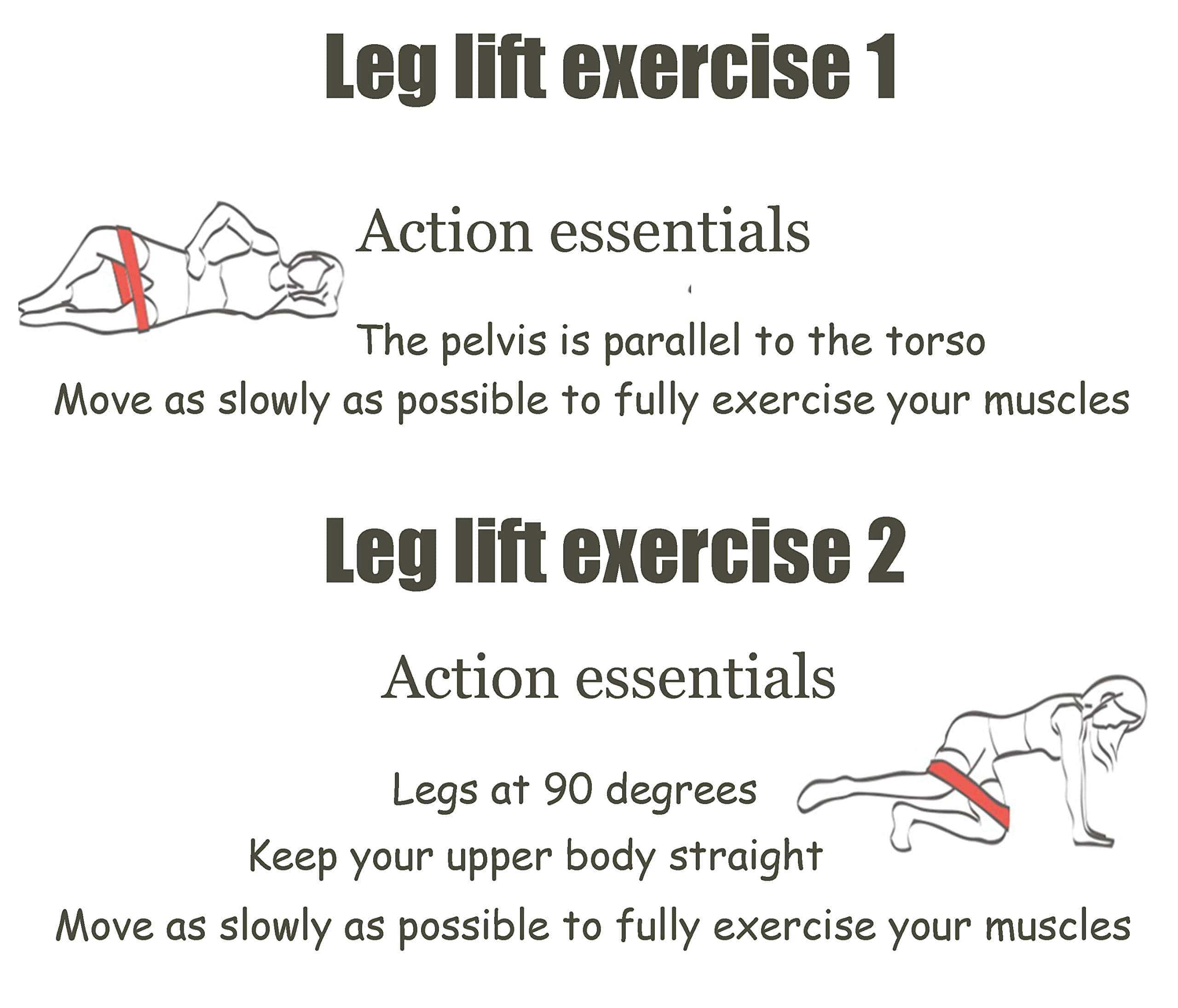 Banda de Resistencia SUWEI para Piernas o Glúteos, Adecuada - Imagen 8