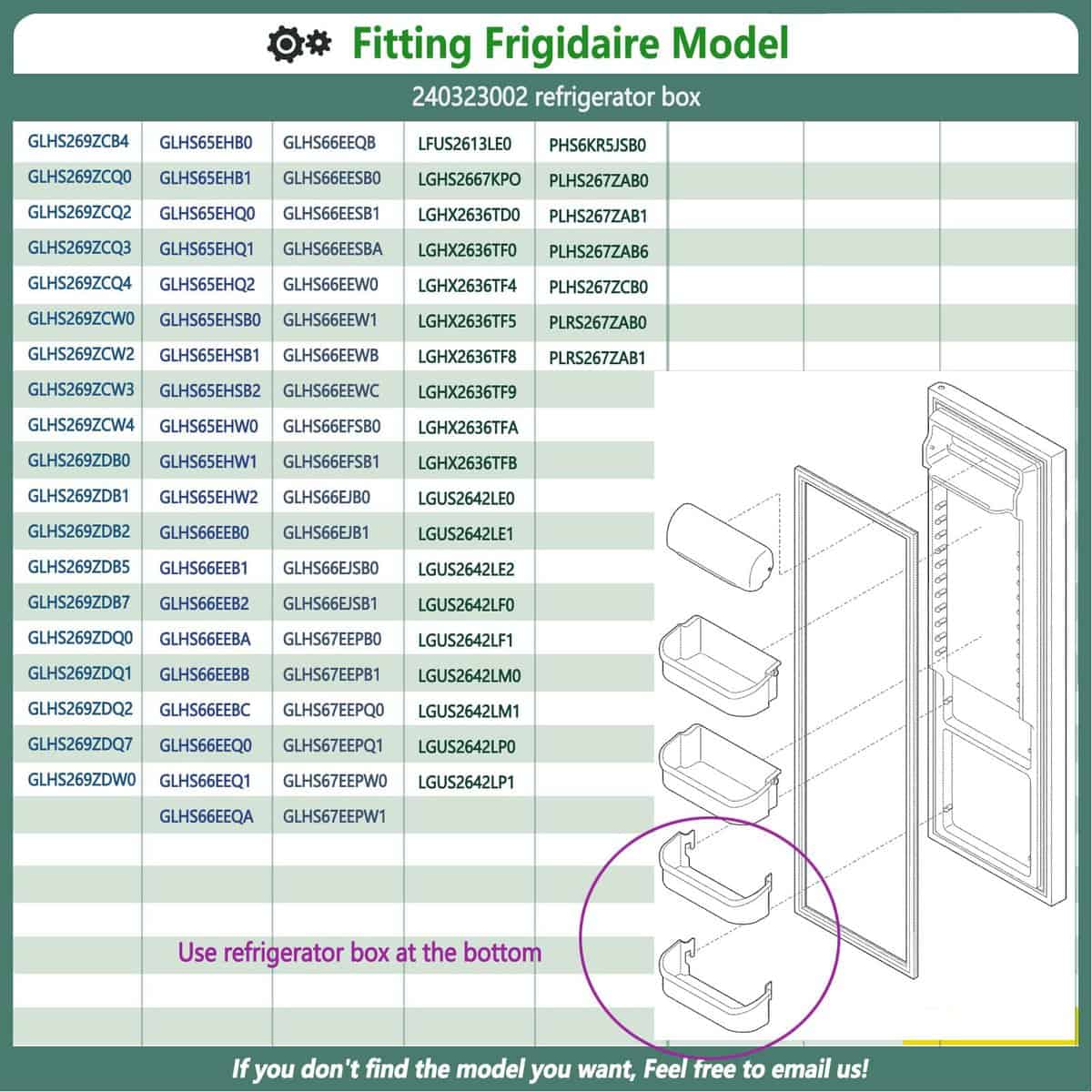 240323002 Repisa de Puerta de Refrigerador Compatible con - Imagen 10