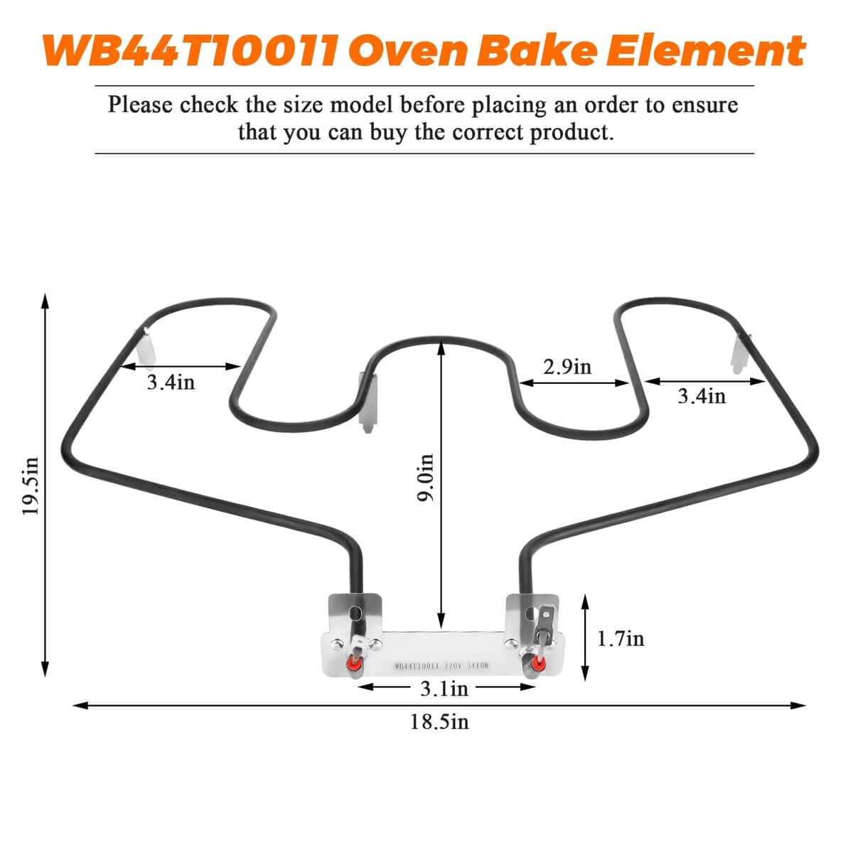 Elemento de horneado de horno WB44T10011 de Blutoget - - Imagen 6