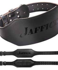 Cinturón de levantamiento de pesas de cuero -Negro