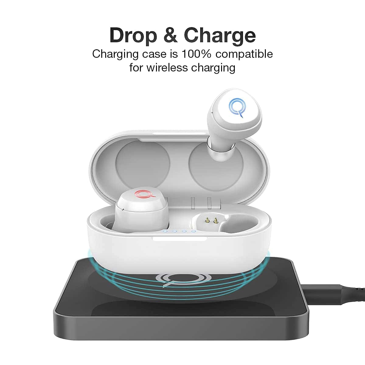 Audífonos Inalámbricos QUIKCELL QAIR MAX con Estuche de - Imagen 3